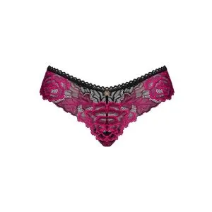 Obsessive Sugestina - Verführerischer String mit Samt-Applikationen schwarz M/L Obsessive Sugestina - Verführerischer String mit Samt-Applikationen schwarz M/L – Bild 3