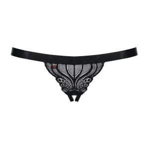 Obsessive Verführerischer Spitzen-String schwarz L/XL Obsessive Verführerischer Spitzen-String schwarz L/XL – Bild 3