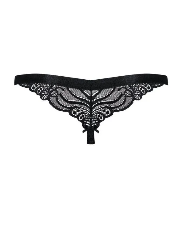 Obsessive Verführerischer Spitzen-String schwarz L/XL Obsessive Verführerischer Spitzen-String schwarz L/XL