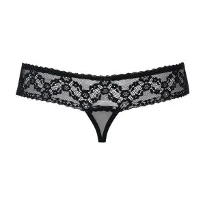 Obsessive Verführerischer String ouvert schwarz L/XL Obsessive Verführerischer String ouvert schwarz L/XL – Bild 4