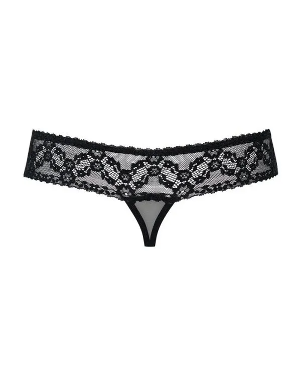 Obsessive Verführerischer String ouvert schwarz L/XL Obsessive Verführerischer String ouvert schwarz L/XL