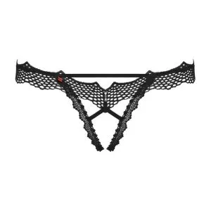 Obsessive Alabastra String ouvert schwarz S/M Obsessive Alabastra String ouvert schwarz S/M – Bild 3