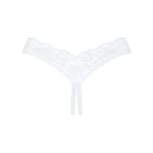 Obsessive String Heavenlly - Weißer Spitzenstring ouvert weiß XL/2XL Obsessive String Heavenlly - Weißer Spitzenstring ouvert weiß XL/2XL – Bild 4