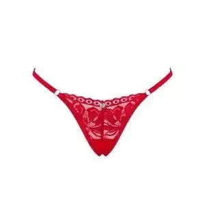 Obsessive Lacelove - Roter String aus Spitze rot XS/S Obsessive Lacelove - Roter String aus Spitze rot XS/S – Bild 3