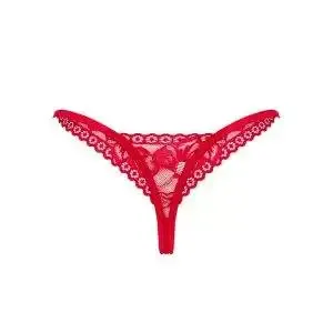 Obsessive Lacelove - Roter String aus Spitze rot XS/S Obsessive Lacelove - Roter String aus Spitze rot XS/S – Bild 4