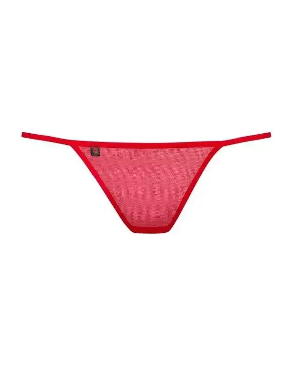 Obsessive Eleganter Blumentanga rot L/XL