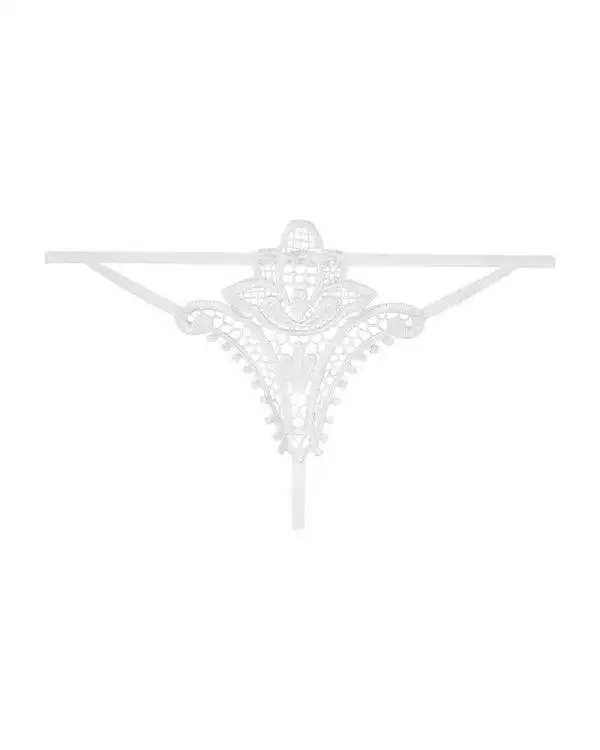 Obsessive Eleganter Blumentanga weiß S/M Obsessive Eleganter Blumentanga weiß S/M