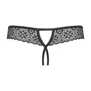 Obsessive Rubinesa Tanga - Sexy roter Satin mit Schleife und Schmuckstück schwarz S/M Obsessive Rubinesa Tanga - Sexy roter Satin mit Schleife und Schmuckstück schwarz S/M – Bild 4