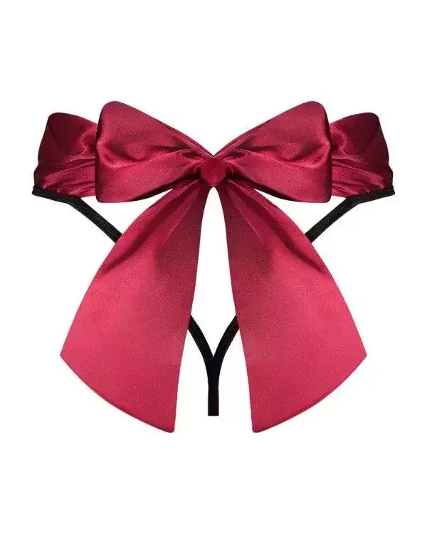Obsessive Tienesy - High Waist String mit Glitzer-Tupfen schwarz L/XL Obsessive Tienesy - High Waist String mit Glitzer-Tupfen schwarz L/XL