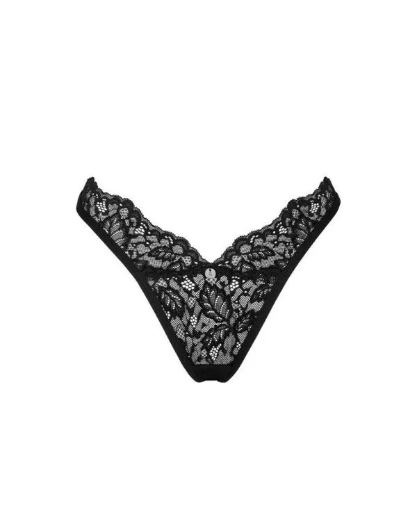 Obsessive Yassmyne Tanga - Verführerische Spitze! schwarz M/L Obsessive Yassmyne Tanga - Verführerische Spitze! schwarz M/L