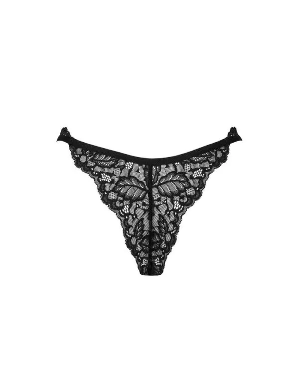 Obsessive Yassmyne Tanga - Verführerische Spitze! schwarz M/L Obsessive Yassmyne Tanga - Verführerische Spitze! schwarz M/L