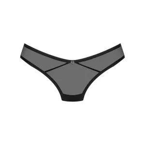 Obsessive Glandez - Transparenter String mit Silber-Detail und dekorativen Ringen schwarz XL/2XL Obsessive Glandez - Transparenter String mit Silber-Detail und dekorativen Ringen schwarz XL/2XL – Bild 3