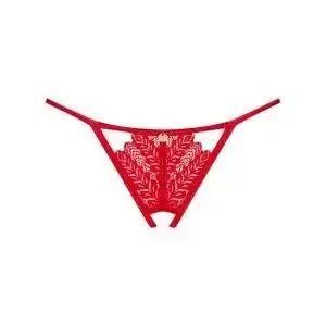 Obsessive Ingridia - Verführerischer String ouvert aus roter Spitze rot XS/S Obsessive Ingridia - Verführerischer String ouvert aus roter Spitze rot XS/S – Bild 3