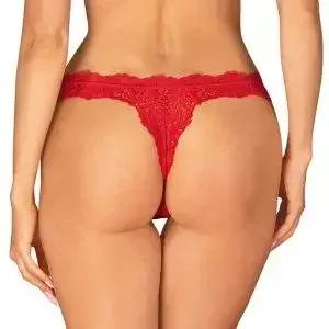 Obsessive Amor Cherris - Roter Riostring aus Spitze rot L/XL Obsessive Amor Cherris - Roter Riostring aus Spitze rot L/XL – Bild 2