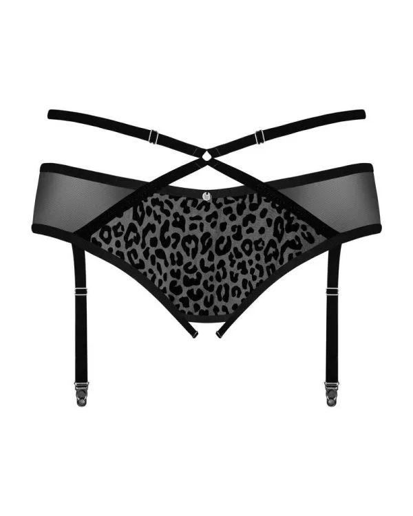 Obsessive Strapsgürtel mit Spitze - Verführerisches Accessoire für sinnliche Momente schwarz 4XL/5XL