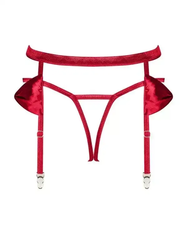 Obsessive Rediosa - Offener Straps-String aus Spitze rot S/M Obsessive Rediosa - Offener Straps-String aus Spitze rot S/M
