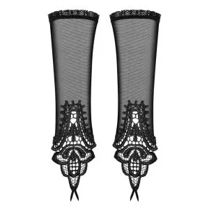 Obsessive Hunteria Halsband & Handschellen - Rote BDSM Accessoires schwarz