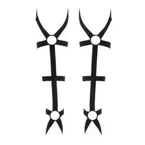 Obsessive Armstulpen Armares - Extravagante Riemen-Optik schwarz Obsessive Armstulpen Armares - Extravagante Riemen-Optik schwarz – Bild 2