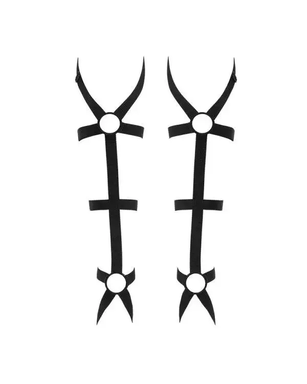 Obsessive Armstulpen Armares - Extravagante Riemen-Optik schwarz