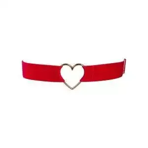 Obsessive Harness Elianes - Verführerisches rotes Harness mit breiten Stretchriemen und goldfarbenen Ring-Details. Perfekt für Taille, Hüfte und Schenkel. rot S-L Obsessive Harness Elianes - Verführerisches rotes Harness mit breiten Stretchriemen und goldfarbenen Ring-Details. Perfekt für Taille, Hüfte und Schenkel. rot S-L – Bild 2