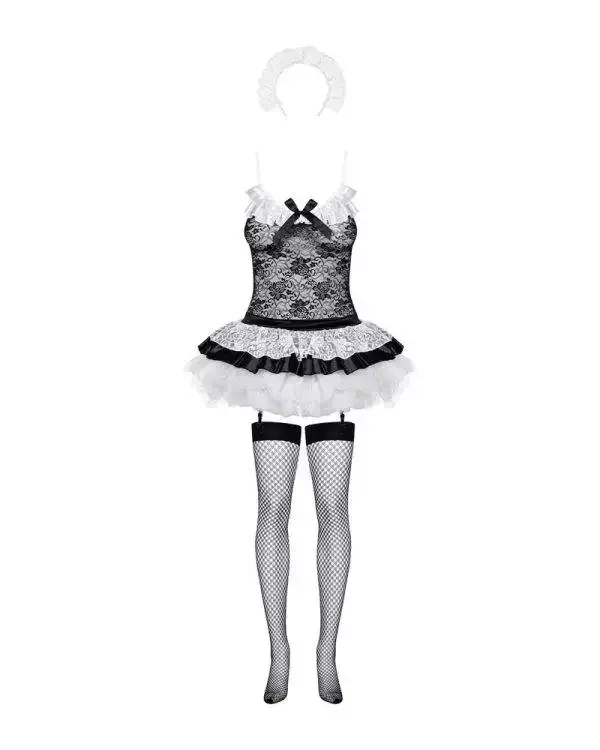 Obsessive Frilles - Sexy Service Kostüm schwarz S/M Obsessive Frilles - Sexy Service Kostüm schwarz S/M