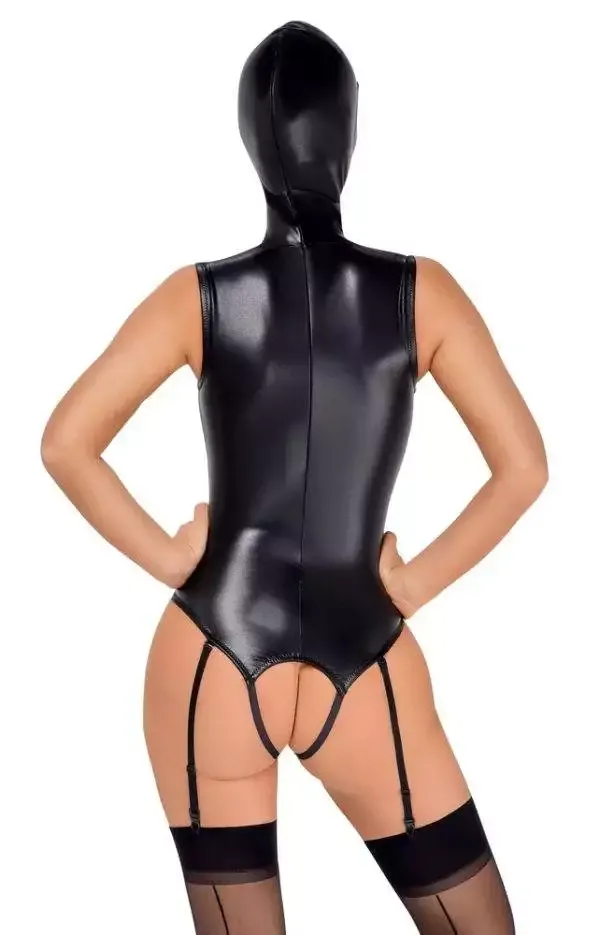 Bad Kitty traps-Body ouvert mit Kopfmaske schwarz 2XL Bad Kitty traps-Body ouvert mit Kopfmaske schwarz 2XL