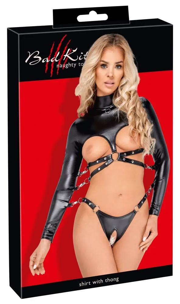 24805061021_verp Bad Kitty Bondage et - busenfreies hirt & tring ouvert L