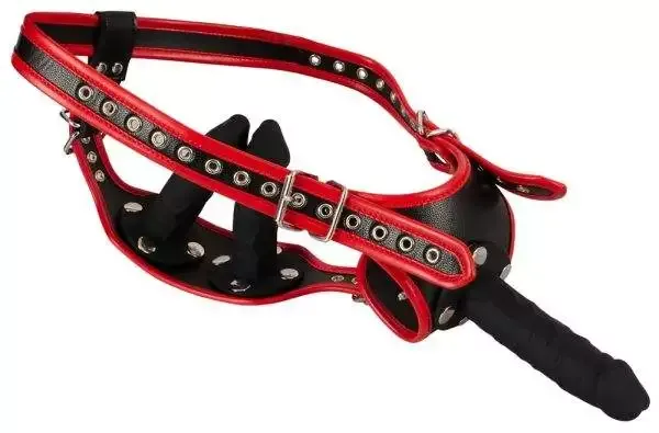 Bad Kitty Strap-on-String Set - Lederoptik - inklusive 3 Silikon-Dildos Bad Kitty Strap-on-String Set - Lederoptik - inklusive 3 Silikon-Dildos
