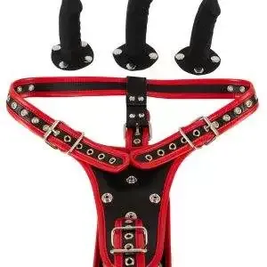Bad Kitty Strap-on-String Set - Lederoptik - inklusive 3 Silikon-Dildos Bad Kitty Strap-on-String Set - Lederoptik - inklusive 3 Silikon-Dildos – Bild 5