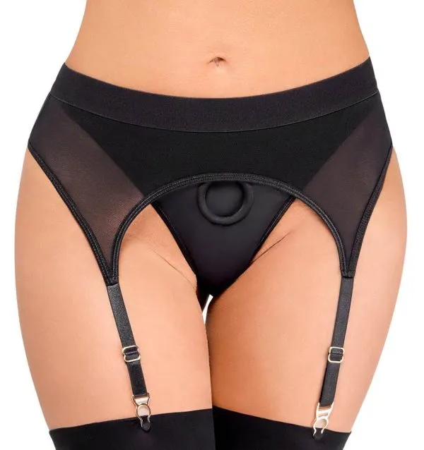 Bad Kitty trap-on-Riostring mit trapsgurt schwarz XL