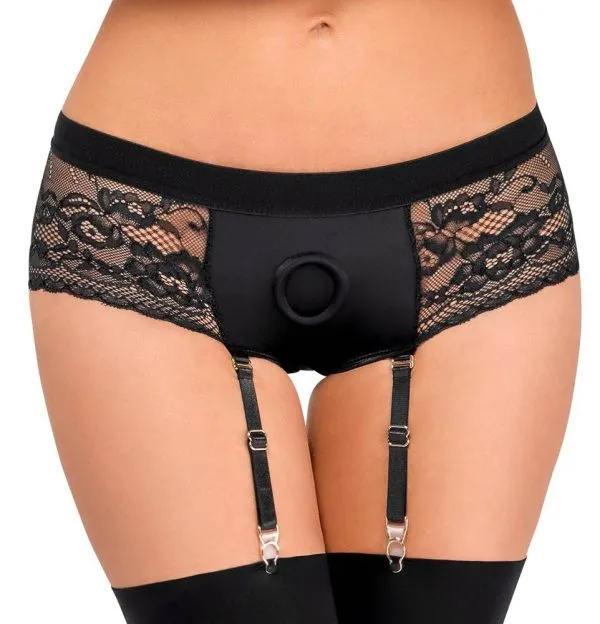 Bad Kitty Strap-on-Panties - Po-freie Panties mit Haltering schwarz XL
