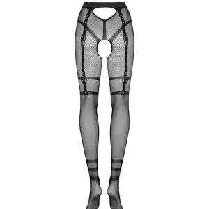 Obsessive Netz-Strumpfhose S233 - Sexy Mesh mit freiem Po schwarz S-L Obsessive Netz-Strumpfhose S233 - Sexy Mesh mit freiem Po schwarz S-L – Bild 4