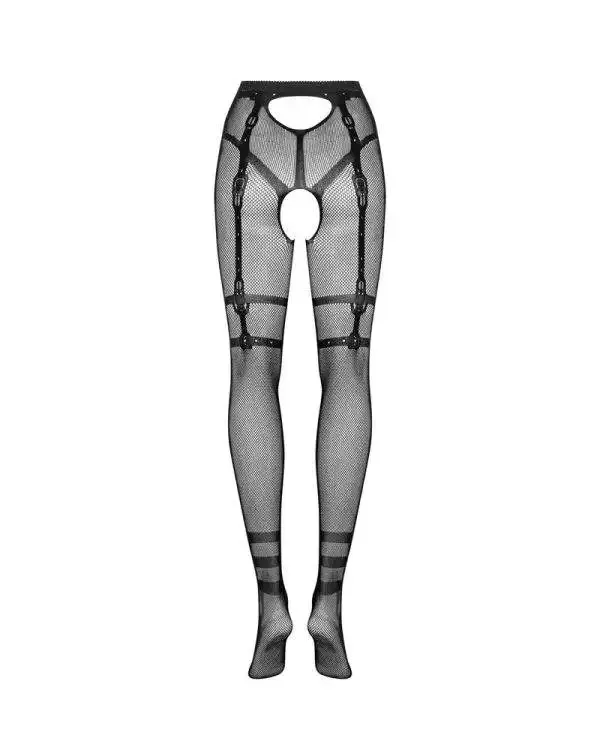 Obsessive Netz-Strumpfhose S233 - Sexy Mesh mit freiem Po schwarz S-L Obsessive Netz-Strumpfhose S233 - Sexy Mesh mit freiem Po schwarz S-L