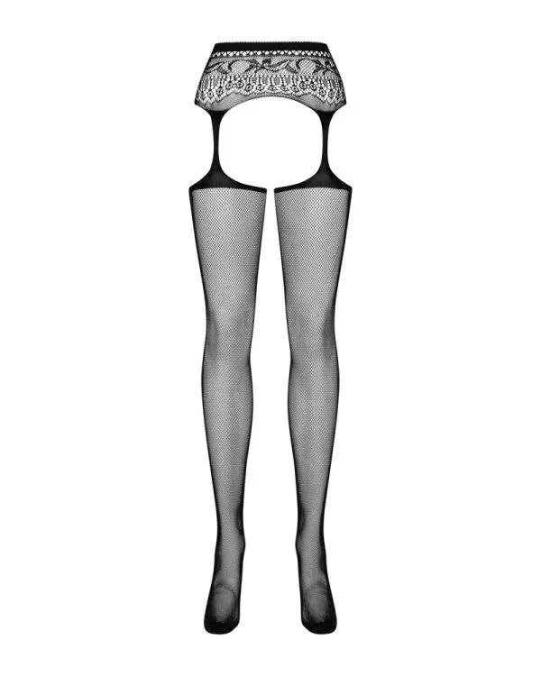 Obsessive Strapsgürtel mit elastischen Strümpfen schwarz XL/2XL Obsessive Strapsgürtel mit elastischen Strümpfen schwarz XL/2XL