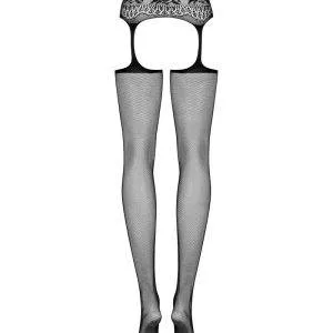 Obsessive Strapsgürtel mit elastischen Strümpfen schwarz XL/2XL Obsessive Strapsgürtel mit elastischen Strümpfen schwarz XL/2XL – Bild 4