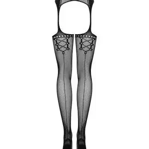 Obsessive Strapsgürtel mit elastischen Strümpfen schwarz S-L Obsessive Strapsgürtel mit elastischen Strümpfen schwarz S-L – Bild 4