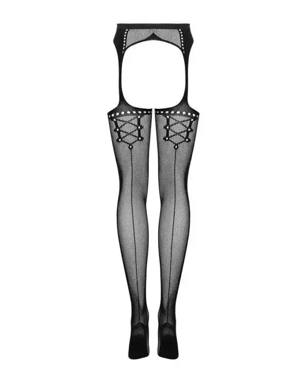 Obsessive Strapsgürtel mit elastischen Strümpfen schwarz S-L Obsessive Strapsgürtel mit elastischen Strümpfen schwarz S-L