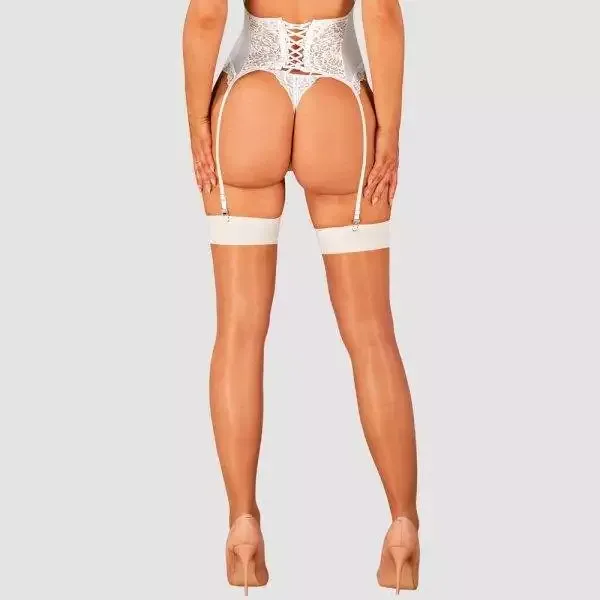 Obsessive Romantik Strümpfe S814 weiß L/XL