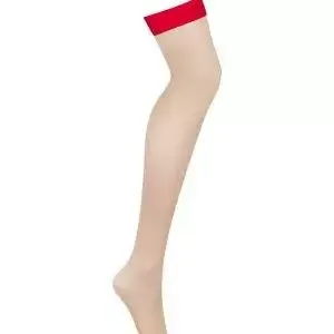 Obsessive Romantik Strümpfe S814 rot S/M Obsessive Romantik Strümpfe S814 rot S/M – Bild 3