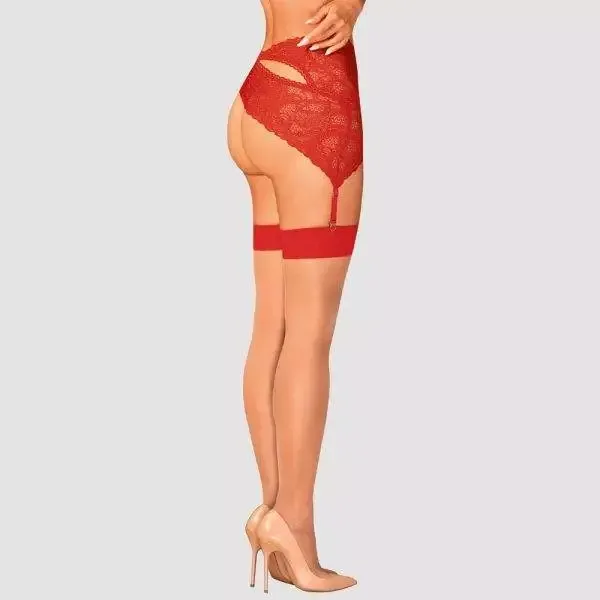 Obsessive Romantik Strümpfe S814 rot S/M