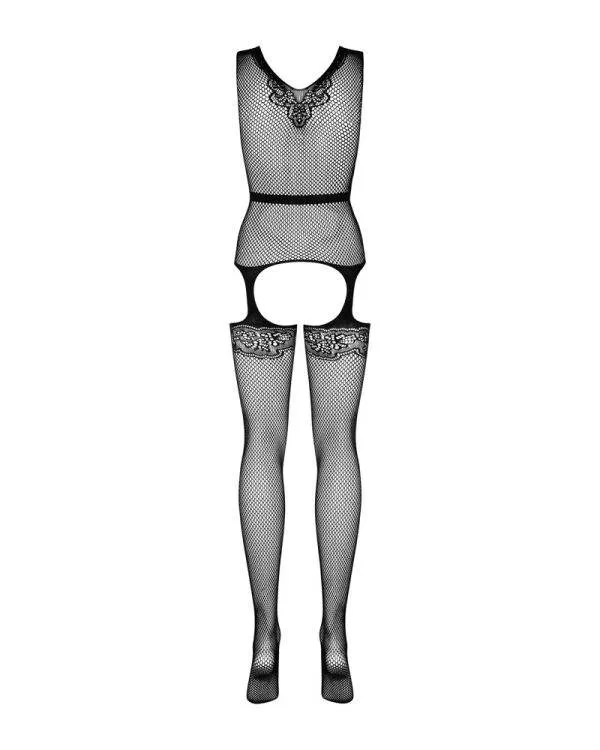 Obsessive Catsuit Straps-Look, Netzstruktur, Spitzenoptik, offen, elastisch schwarz XL/2XL Obsessive Catsuit Straps-Look, Netzstruktur, Spitzenoptik, offen, elastisch schwarz XL/2XL