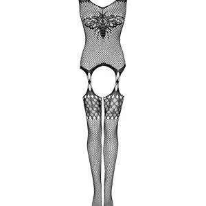 Obsessive G323 Bodystocking - Sinnlicher Look mit Bienenmotiv und offenem Schritt schwarz XL/2XL Obsessive G323 Bodystocking - Sinnlicher Look mit Bienenmotiv und offenem Schritt schwarz XL/2XL – Bild 3