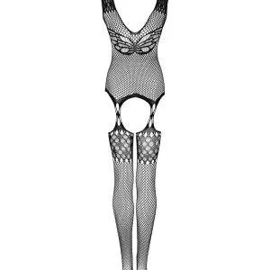 Obsessive G323 Bodystocking - Sinnlicher Look mit Bienenmotiv und offenem Schritt schwarz XL/2XL Obsessive G323 Bodystocking - Sinnlicher Look mit Bienenmotiv und offenem Schritt schwarz XL/2XL – Bild 4