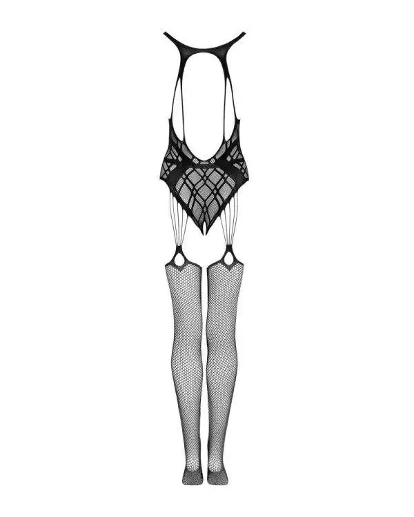 Obsessive G323 Bodystocking - Sinnlicher Look mit Bienenmotiv und offenem Schritt schwarz S-L Obsessive G323 Bodystocking - Sinnlicher Look mit Bienenmotiv und offenem Schritt schwarz S-L