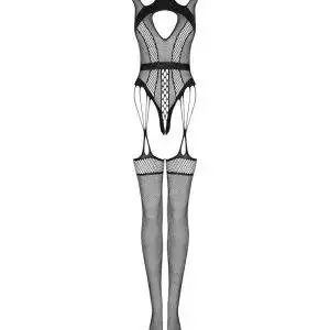 Obsessive G326 Bodystocking - Sinnlicher Catsuit in Schwarz schwarz S-L Obsessive G326 Bodystocking - Sinnlicher Catsuit in Schwarz schwarz S-L – Bild 4