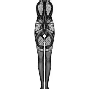 Obsessive G330 Bodystocking - Verführerischer Catsuit in Weiß schwarz S-L Obsessive G330 Bodystocking - Verführerischer Catsuit in Weiß schwarz S-L – Bild 3