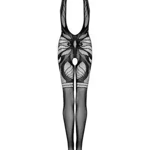 Obsessive G330 Bodystocking - Verführerischer Catsuit in Weiß schwarz S-L Obsessive G330 Bodystocking - Verführerischer Catsuit in Weiß schwarz S-L – Bild 4
