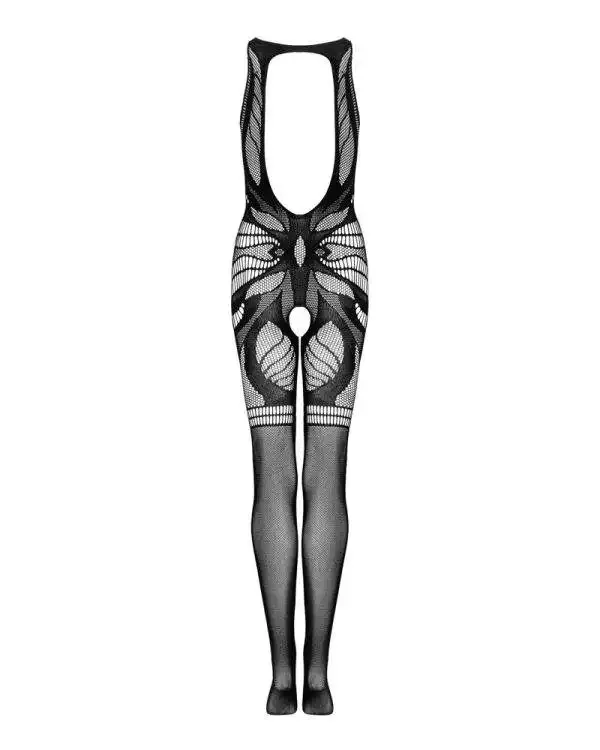Obsessive G330 Bodystocking - Verführerischer Catsuit in Weiß schwarz S-L Obsessive G330 Bodystocking - Verführerischer Catsuit in Weiß schwarz S-L