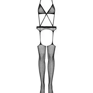 Obsessive Catsuit - Aufsehenerregender Bodystocking mit durchbrochenem Netz schwarz S-L Obsessive Catsuit - Aufsehenerregender Bodystocking mit durchbrochenem Netz schwarz S-L – Bild 3