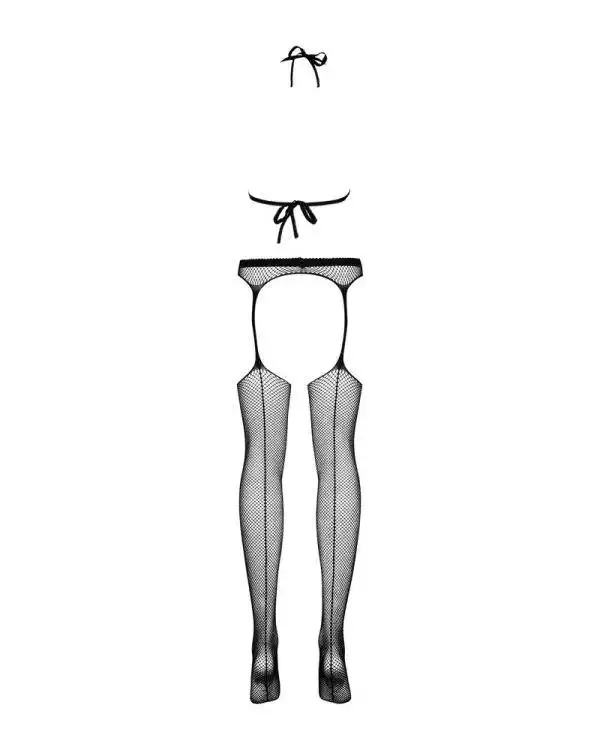 Obsessive Catsuit - Aufsehenerregender Bodystocking mit durchbrochenem Netz schwarz S-L Obsessive Catsuit - Aufsehenerregender Bodystocking mit durchbrochenem Netz schwarz S-L